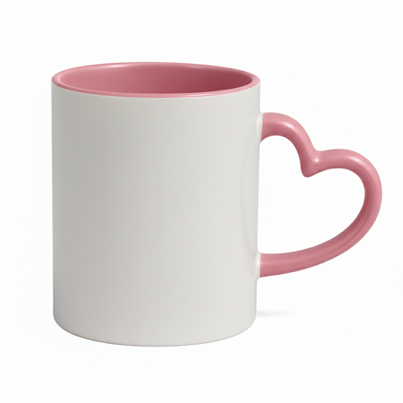 Mug intérieur Rose & poignet cœur