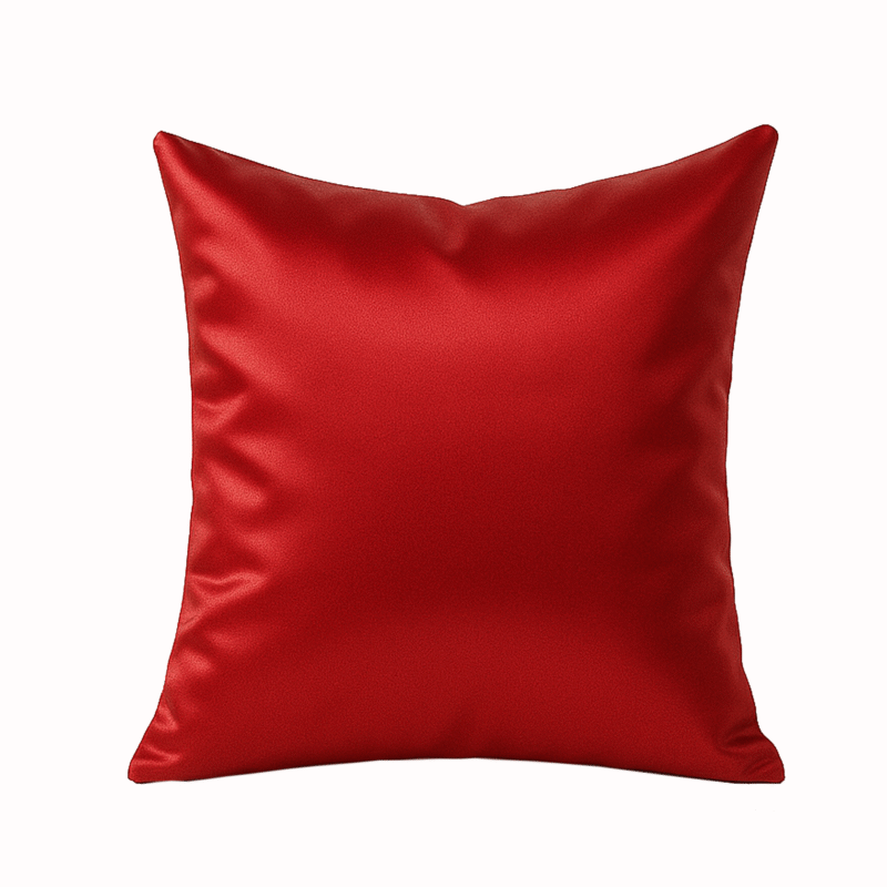 Coussin Rouge, & face blanche  40x40 cm
